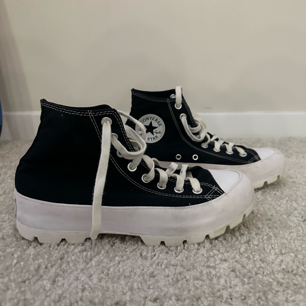 Converse Black and White High-Top Sneakers